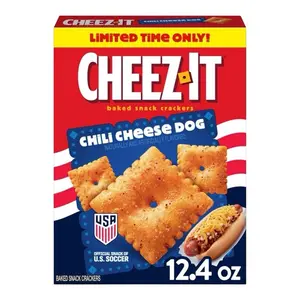 Limited Time Cheez-It Baked Snack Crackers Chili Cheese Dog Flavor- 1 Box 12.4oz