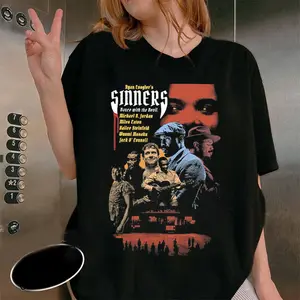Sinners Movie T-shirt, Ryan Coogler Directed Film Shirt, Dance with the Devil Graphic Tee, Michael B. Jordan, Miles Teller & Cast Shirt, Unisex Sinners T-shirt, Movie Fan Apparel