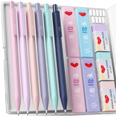 Rotring 600 Mechanical Pencil, 0.7 Mm, Silver - Full Metal Body, Knurled Grip, Lead Hardness Indicator, For Drafting & Writing