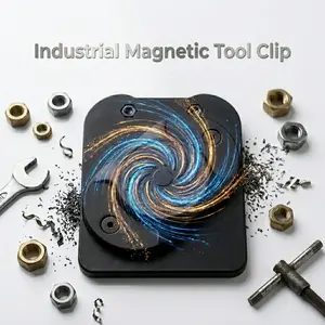 Heavy Duty Magnetic Tool Holder, Strong Clip-On Belt Magnet Holster, Secure Magnetic Belt Clip for Screwdriver, Trowel, Hammer, Screws, Nails, All Magnetic Tools & Hardware, Must-Have Tool Belt Accessories for Handymen Electricians Summe