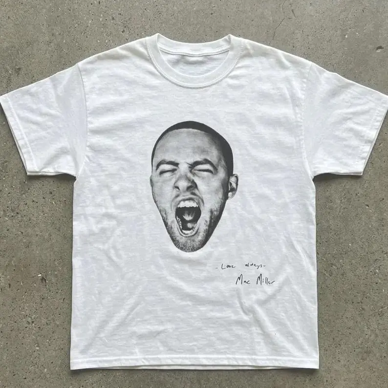 Mac Miller Love Always Tee, Y2K Rap Graphic, Cotton Bar Club Merch 90's Gift for Him for Her