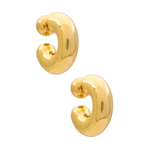 Jenny Bird Tome Large Hoops in Gold