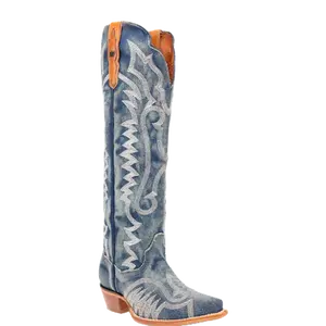 Dan Post Ladies Denim Darlin' Blue Leather Boots DP5108
