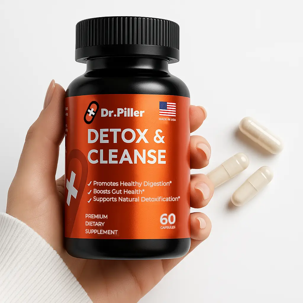 Stock Clearance Sale! Detox & Cleanse + Probiotic Supplement by Dr.Piller – Herbal Cleanse & Detoxification | Wellness support | Natural | metabolis