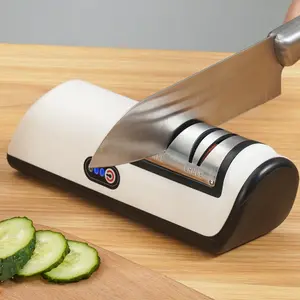 Electric knife sharpener, fully automatic, charging knife sharpener, home knife sharpener, multi-functional professional grinding wheel, wireless, rechargeable, electric whetstone, home, commercial, professional,steel