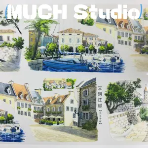 New Pet Sticker Roll (7x100cm), High-Quality Craft Tape, Perfect for Scrapbooking & Journal Decoration, Versatile Design