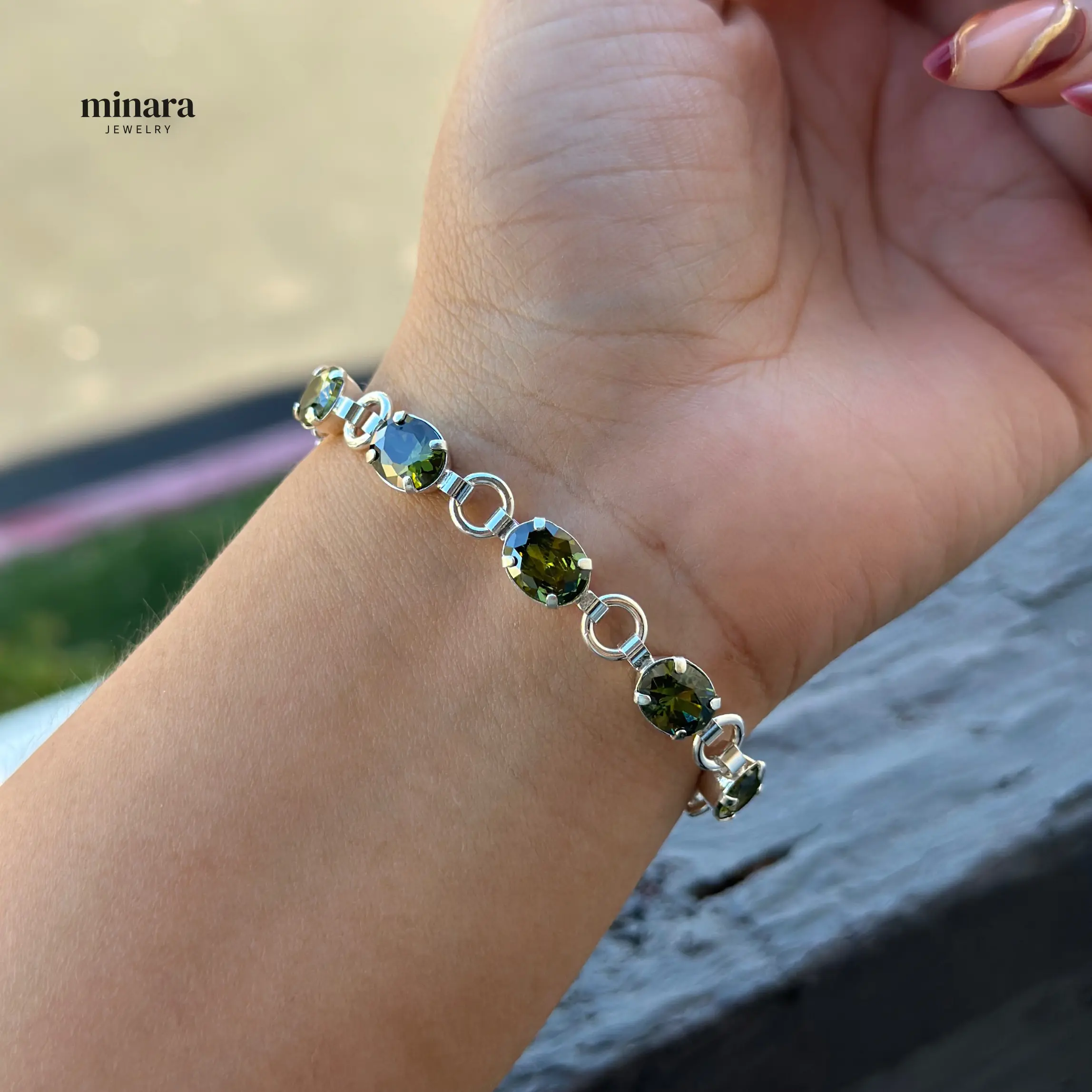 MINARA 950 Silver ZIRCONIA Bracelet