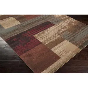 Livabliss Rug  Rectangle Light Pear Contemporary Area Rug 4 ft. x 5 ft. 5 in.
