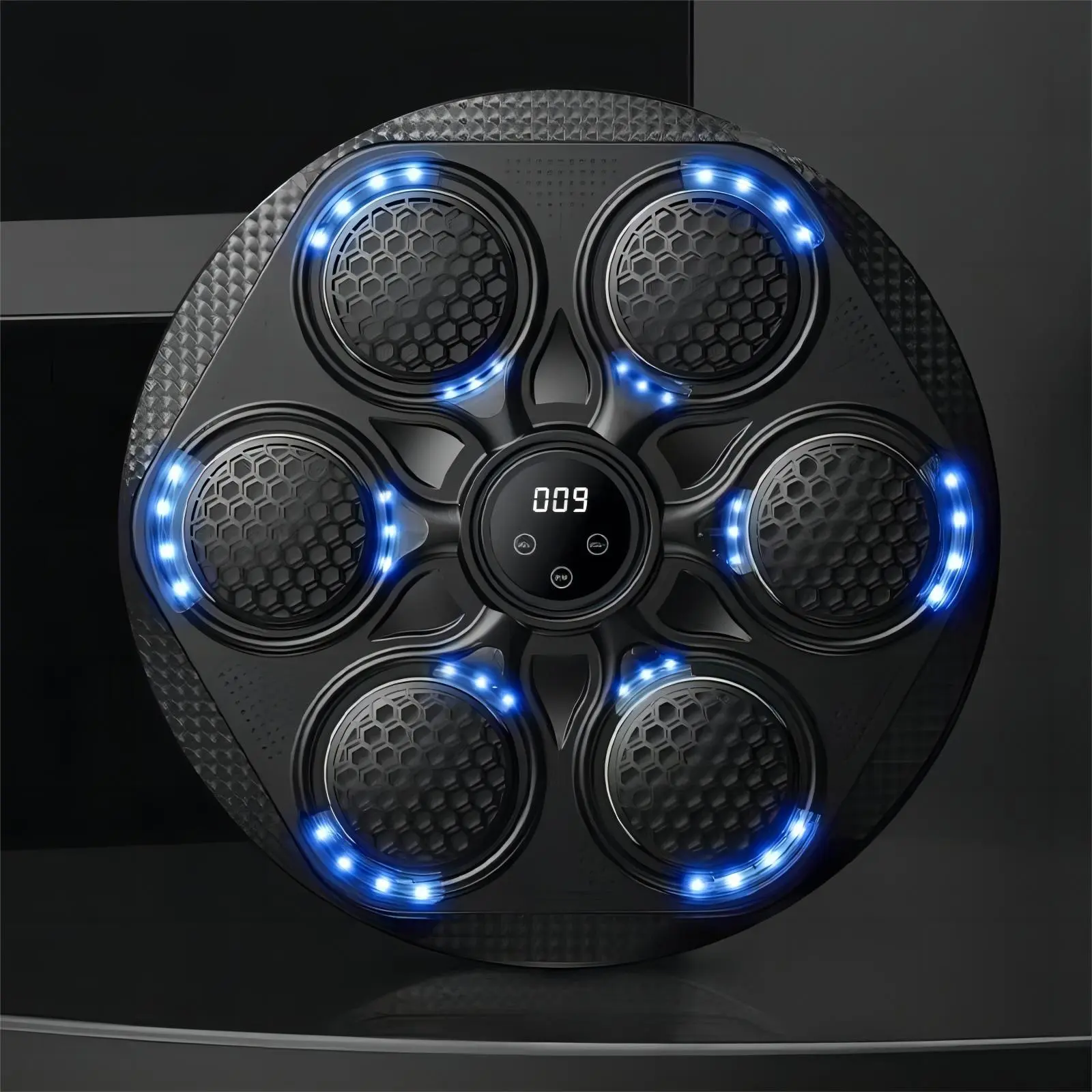Carbon fiber cellular Bluetooth music boxing machine Smart music boxing target machine Wall-mounted boxing equipment Boxing training equipment Fighting boxing wall target set USB charging Punch-free installation Upgrade multiple modes