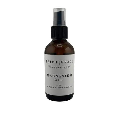 Magnesium Oil Spray, All natural in glass jar, Made in USA Body Care Calming