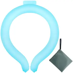 Neck Cooling Tube, Reusable Neck Ice Ring Wearable Body Cooling Products, Ice Coolers Neck Coolers for Hot Weather