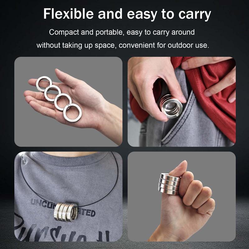 Four-ringed ring，Multitool Ring，Birthday Boyfriend Gifts