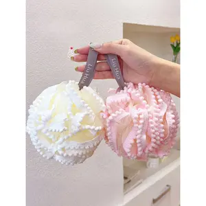 New1/2 Pack Bath Bubble Net, Bath Flower, Bubble Ball, Super Soft Women's Large Cute Pearl Bubble Bath Ball, High-End Bath Products, Bathroom, Fun Gifts, Fall Decoration/Home Bathroom Decoration/Back To School/Halloween/Christmas/New Year