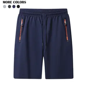 Men's Summer Loose-Fit Athletic Knee-Length Pants with Breathable Lining, Elastic Waistband, Quick-Drying, for Fitness, Casual Wear, and Running