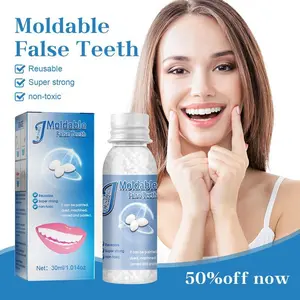 EELHOE Moldable Dental Gel Dentures Temporary Fillings Cavities and Teeth Fillings Temporary Tooth Filling Denture Kit Oral false tooth fake