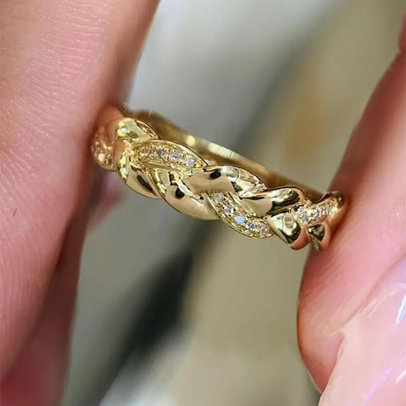 Gorgeous Zirconia Embellished Fashion Ring, Beautiful Rings, Wedding Engagement Bridal Jewelry for Women for Party, Daily Clothing Decor, Trendy All-match & Exquisite Jewelry for Birthday Gift, Cluster Stone Engagement Ring