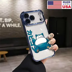 Snorlax Cute Anime Aesthetic Design Pattern Casing For iPhone 17 16 15 14 13 12 Samsung 22 23 24 25 Plus Pro Max Ultra Soft Silicon TPU Shockproof Protector Vintage Unique Fashion Mobile Phone Case