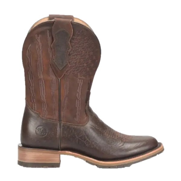 Double H Men's 11" Beryl Flag Brown Round Toe Boots DH7032