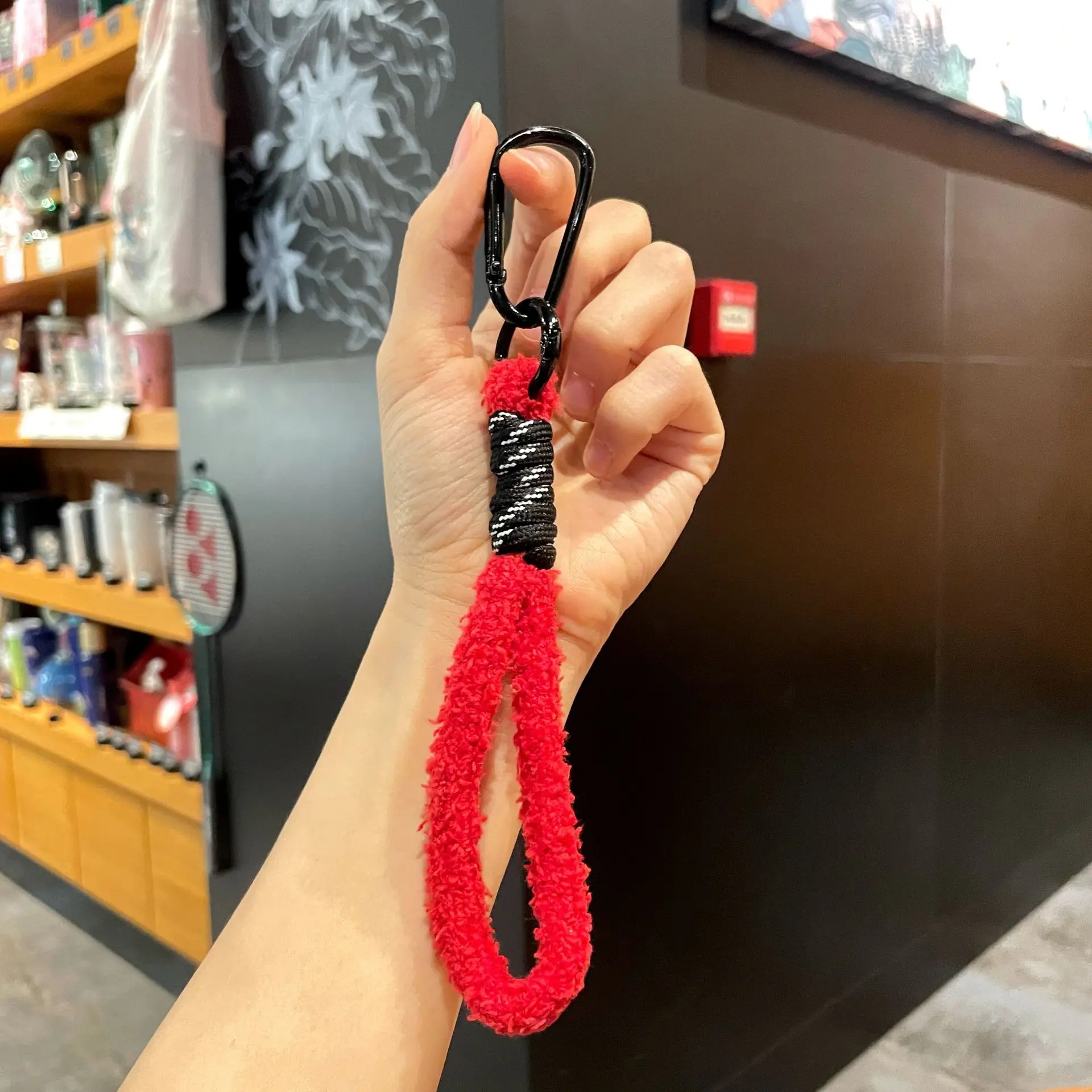 Stuffed braided lanyard key ring colorful small fresh mobile phone lanyard bag key pendant practical mobile phone chain Stuffed braided lanyard key ring colorful small fresh mobile phone lanyard bag key pendant practical mobile phone chain