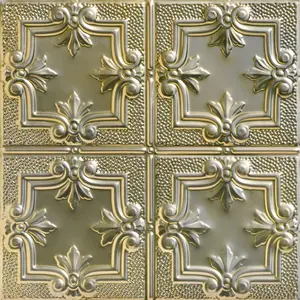 From Plain To Beautiful In Hours Antoinette 2 ft. x 2 ft. Decorative Nail-Up & Lay-in Tin Ceiling Tile (48 sq. ft./Case) (12-Pack)