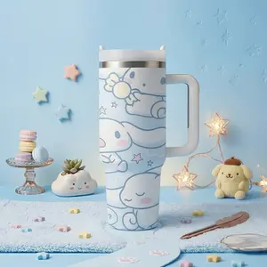 Cute Puppy Car Cup 40oz Large-Capacity Stainless Steel — An Excellent Gift Choice