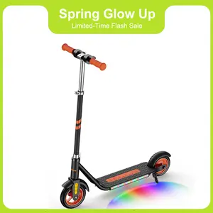 ScootHop K6 Electric Scooter for Kids Ages 6+ with LED Display, Colorful Lights, Bluetooth Music Speaker, 4 Height Adjustable, 150W Hub Motor, Up to 10 mph, 60 mins Ride Time, Best Gift for Boys and Girls TikTokShop