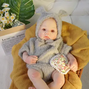 NO.2  16.14-inch Open Eye Reborn Boy Doll，baby doll，Fully silicone with delicate texture，Suitable for daily play and collection