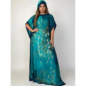 Multicolor Dress Robe and Scarf Women's Two Piece Imitation Fashion Styie Casual Smooth Fabric Light Elegance Trendy Beach Clothing Travel Party Shawl Womenswear Summer Loose Sea Bridal Neck Scarf