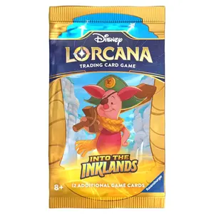 Disney Lorcana Assorted Single Booster Pack -Trading Card Game Featuring Inkland, Ursula, Jafar, Fabled and more!
