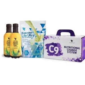 Forever Living - Forever C9 Lite Ultra Vanilla Cleanse Kit - with Aloe Vera Gel, Plant-Powered Protein, Thermogenic Blend, Garcinia Cambogia, & Fiber