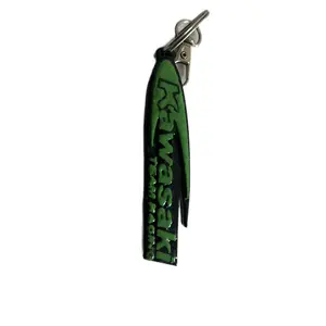 Kawasaki Keychain Custom Colors - Green Design, Compact and Lightweight, Ideal for Key Gifting