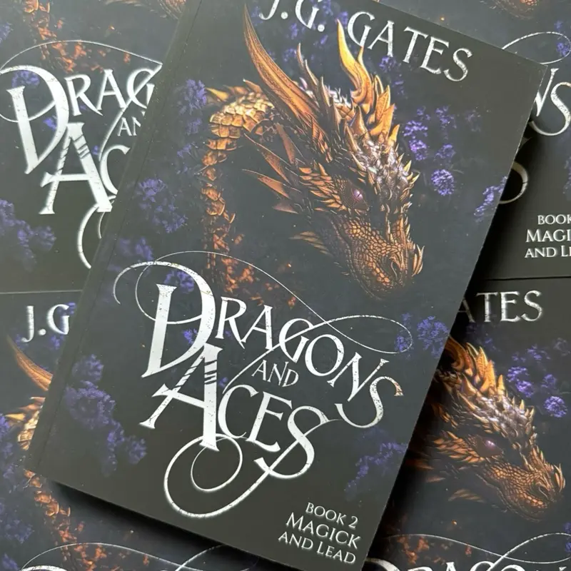 J.G. Gates Magick and Lead Dragons and Aces Book 2 Signed Paperback Edition Fantasy Novel