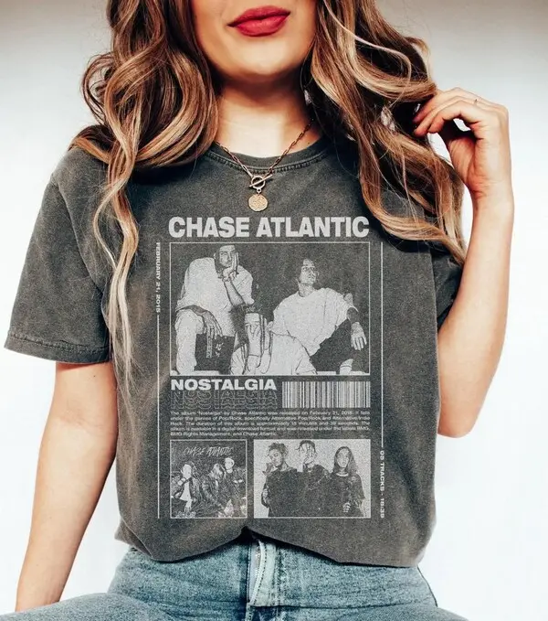 Chase Atlantic Vintage 90s Shirt, Retro Band Graphic Tee, Chase Atlantic Tour Shirt, Funny Music Fan Gift, Concert Merch Top