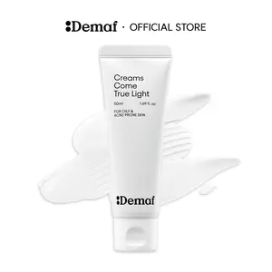 [De:maf Official] Creams Come True Squalane Barrier Repair Cream Light 1.69 fl. oz. (50ml) | Fast-Absorbing Cream | Oil Control & Skin Strengthening