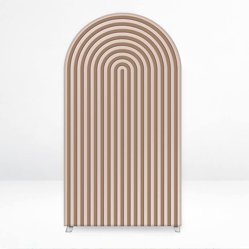2D Line Arch Backdrop Cover for Wedding Babyshower Bridal Shower Birthday Party Decoration Photography Studio Background