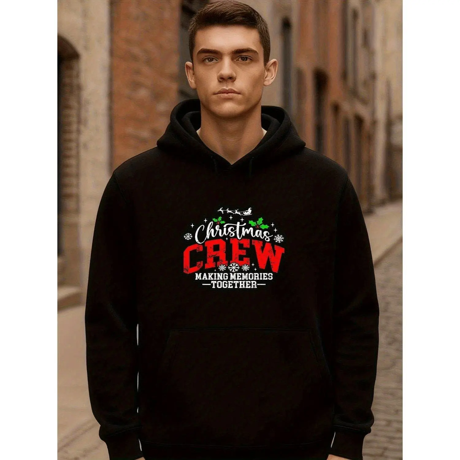 Matching Family Unisex Couple Hoodies for Christmas Crew to Create Memories Together Hoodie