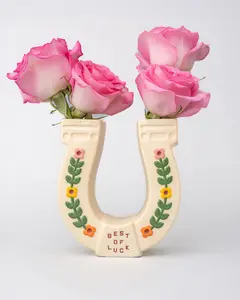 Horseshoe Ceramic Vase