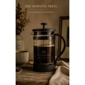 The Morning Press — Glass French Press Brewer
