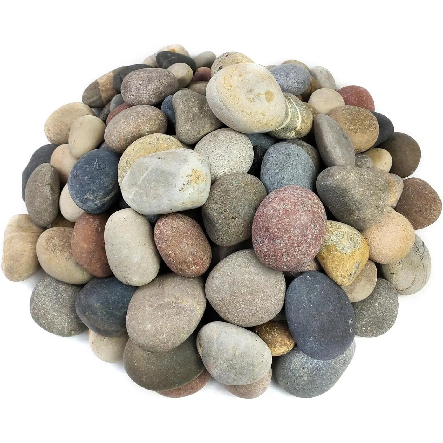 20 lbs Large River Rocks for Outdoor Landscaping, 3-4 Inch Decorative  for Landscaping Garden Yard Paving Fish   Crafting Walkways and Painting
