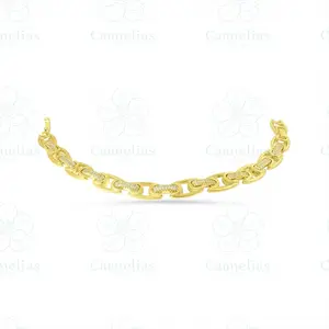 Gold Plated Bracelet 7.5 Inches Long - Stylish and Durable Jewelry Accessory for Everyday Wear code 469003