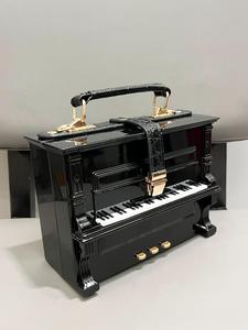 women's cute piano design handbag, trendy novelty creative handbag, fashionable handbag for banquet & party & daily use for women & girls, purse