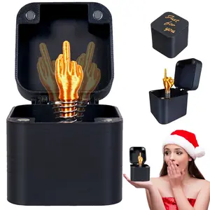 Middle Finger in A Box, White Elephant Gifts for Adults 3D Printed Joke Prank Gag Quirky Gifts for Guys Men Funny Unique Novelty Item