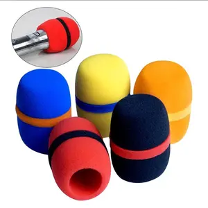 Microphone Sponge Cover, 5 Counts Microphone Windscreen, Microphone Windshield, Microphone Accessories for KTV, Party, Home, Outdoor