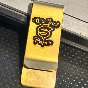 “IT’S JUST PAPER” Gold Money Clip