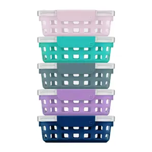 Ello Glass 3.4 Cup 27 Ounce Duraglass Food Storage Meal Prep Container Set, 10 Piece, meal prep containers, meal prep container set, 10 piece food storage set