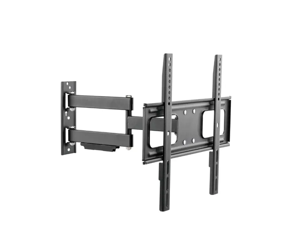 ZeboZap Full Motion Waterproof Outdoor TV Mount with Articulated Arm for 70 Inches TVs - Stable, Compatible with Vinyl Siding, Stucco, Brick - Ideal for Watch Party, Campfire/BBQ Party