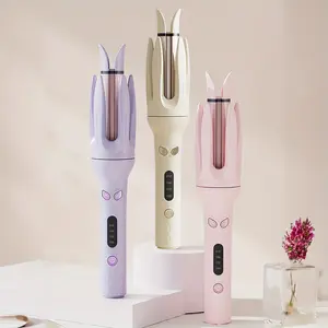 Genai Automatic Curler: 28mm Barrel, 4 Temperature Modes, Negative Ion Generator, Intelligent Timer and Sensor, Automatic Shutdown to Ensure Safety