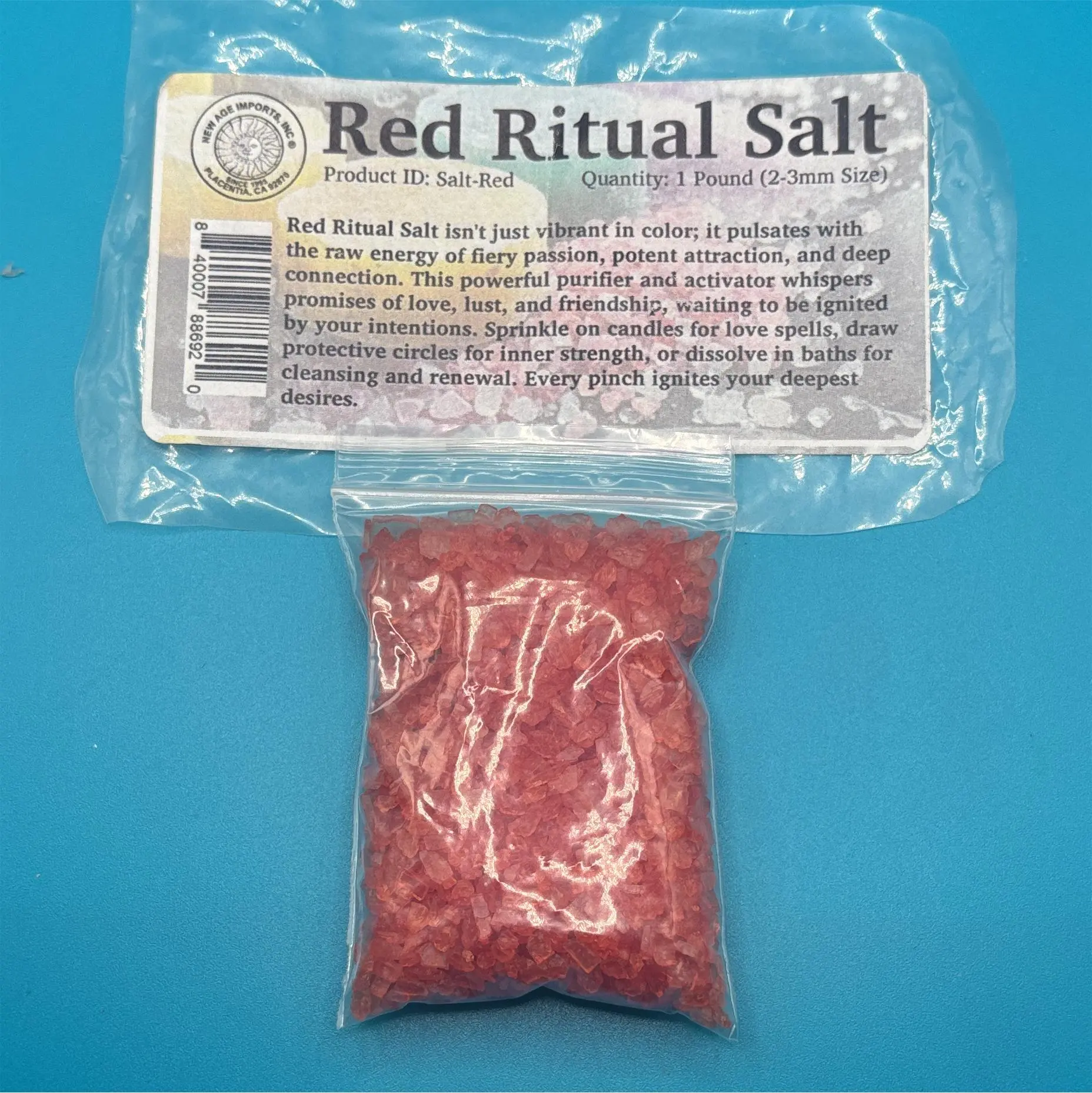 Red Ritual Salt 3x2 inch bag