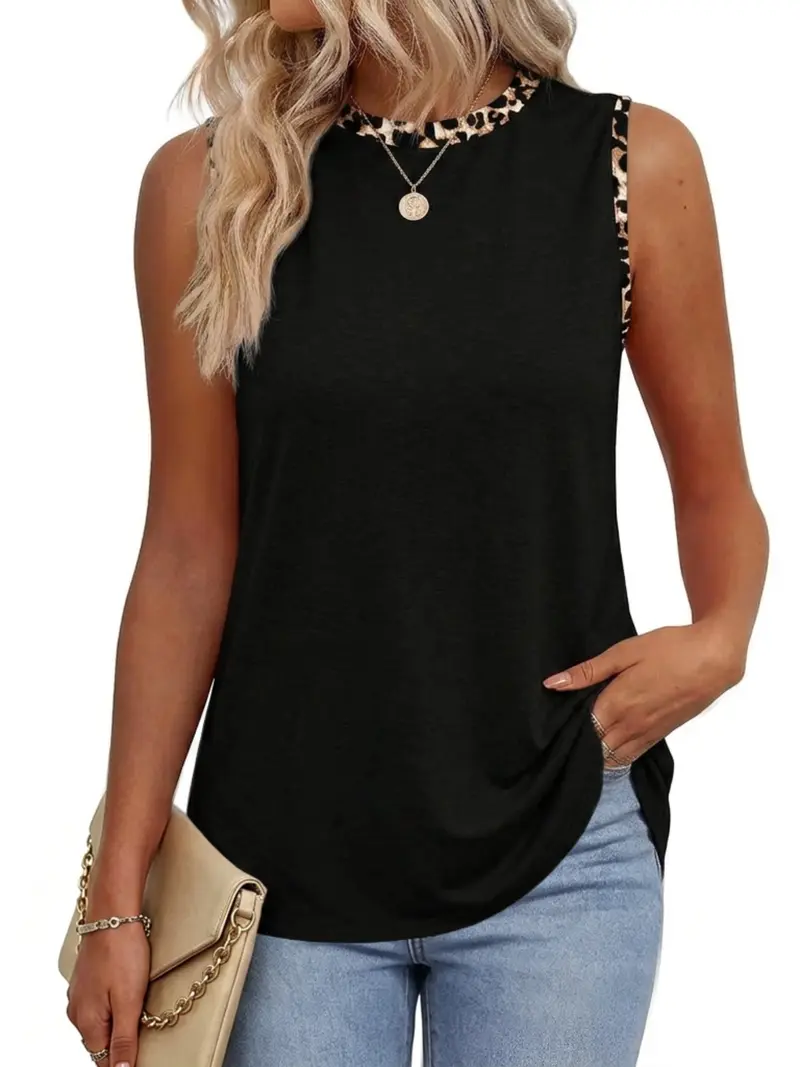 leopard print tank top y2k - TikTok Shop
