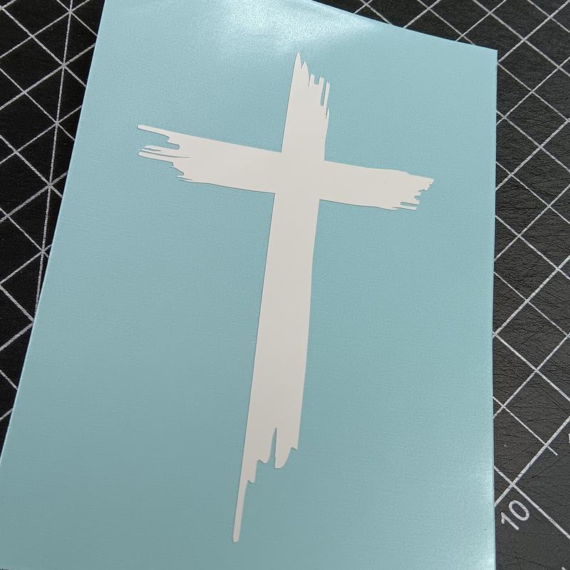 Rustic Cross Decal/Sticker - Personalize Your Car with Faith or Style ...